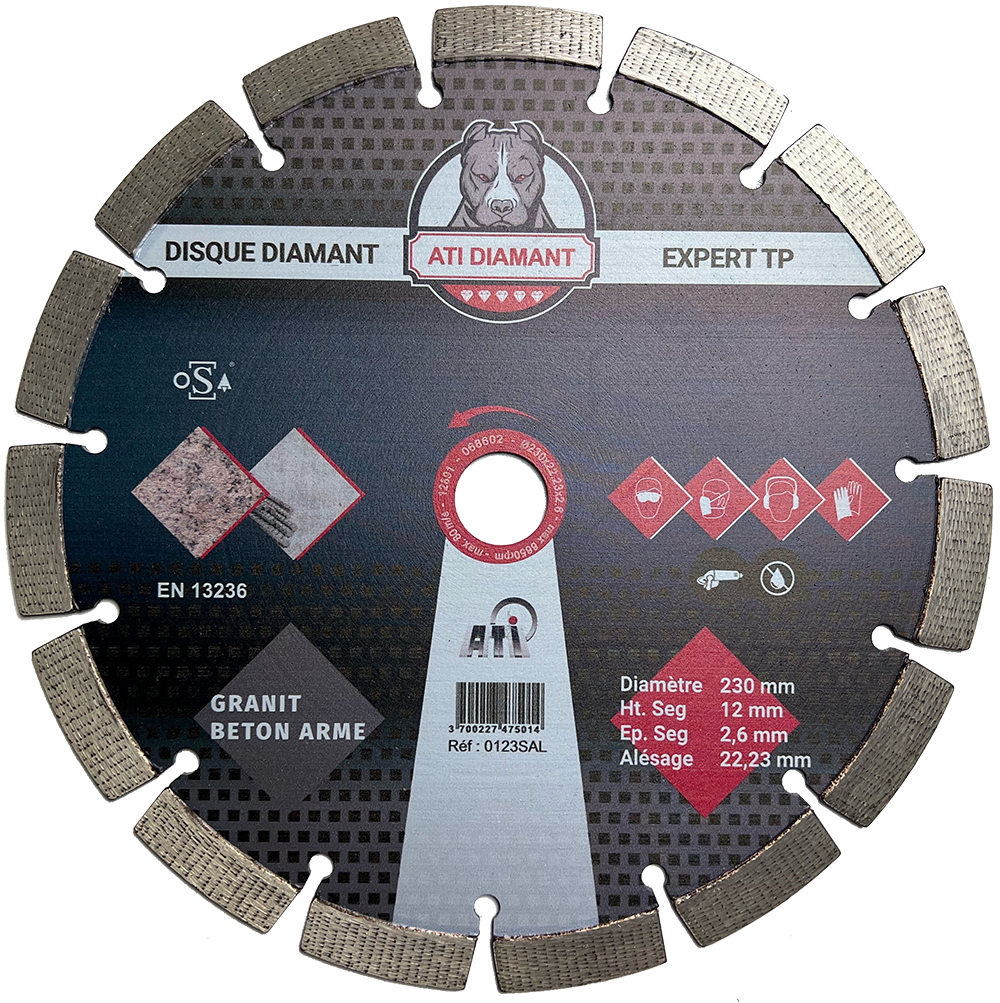 Disque laser béton armé granit EXPERT
