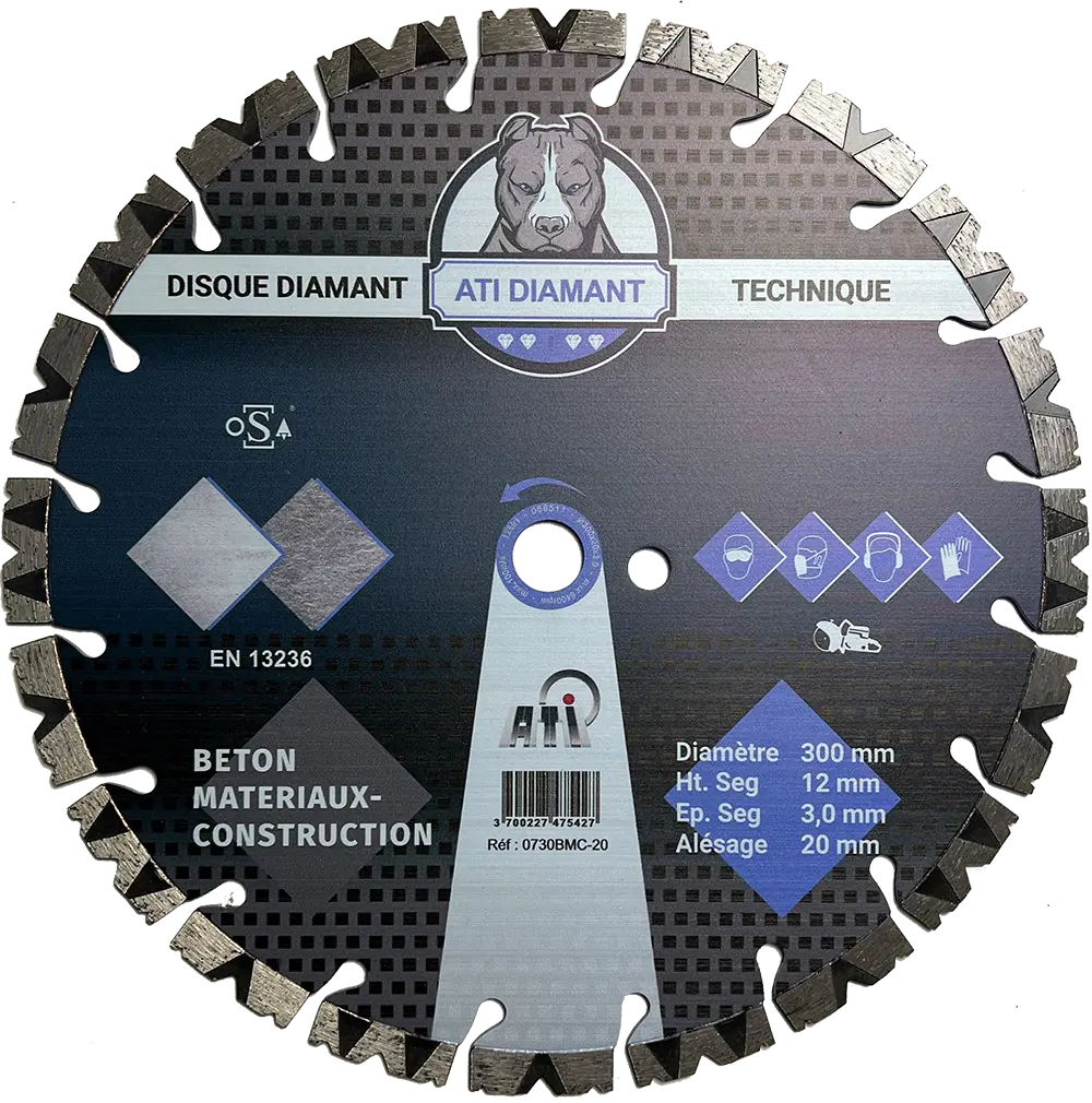 Disque laser béton matériaux construction durs TECHNIQUE TP