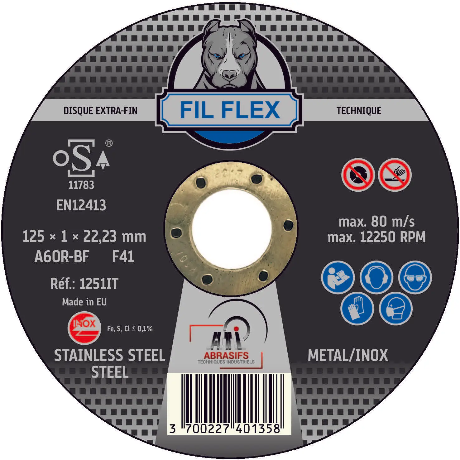 Disque extra-fin TECHNIQUE INOX/MÉTAL Nucléaire