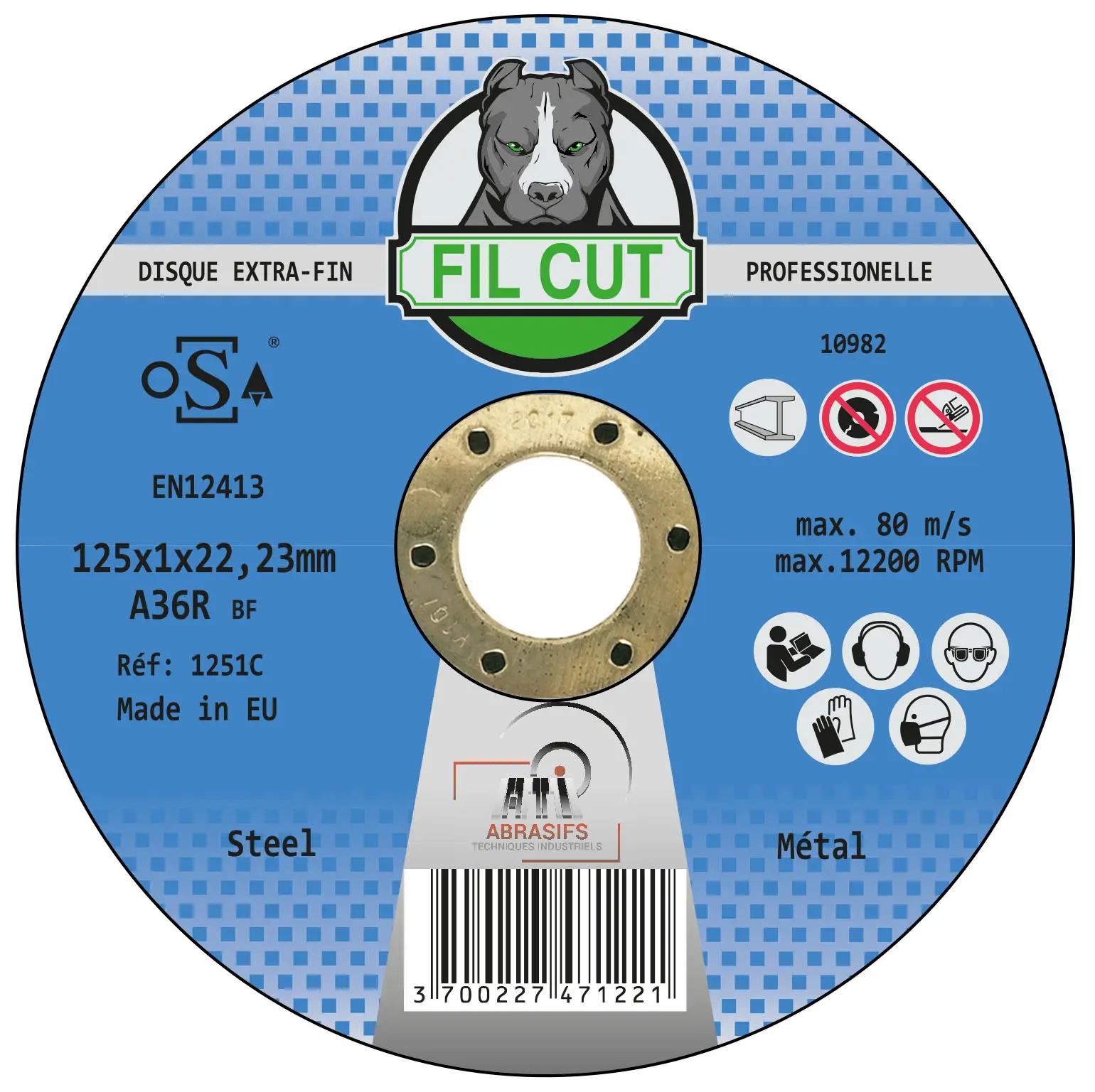 Disque extra-fin PROFESSIONNEL MÉTAL