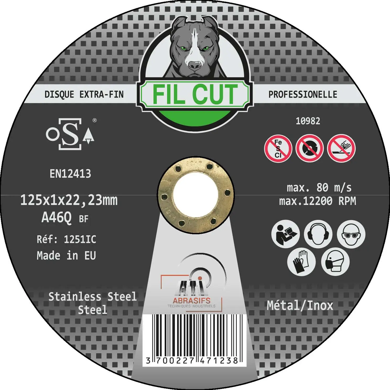 Disque extra-fin PROFESSIONNEL INOX/MÉTAL Nucléaire