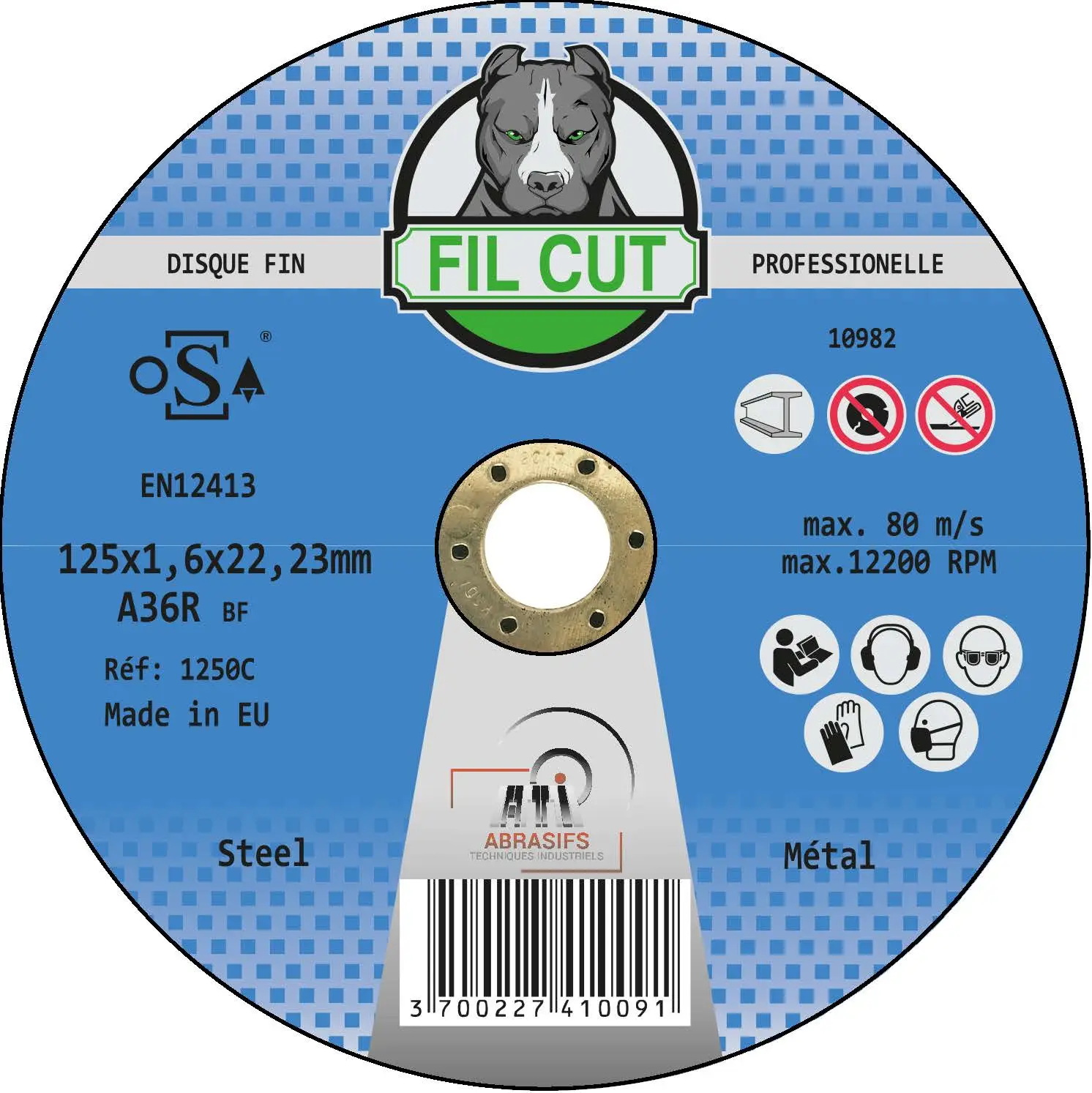 Disque fin PROFESSIONNEL MÉTAL