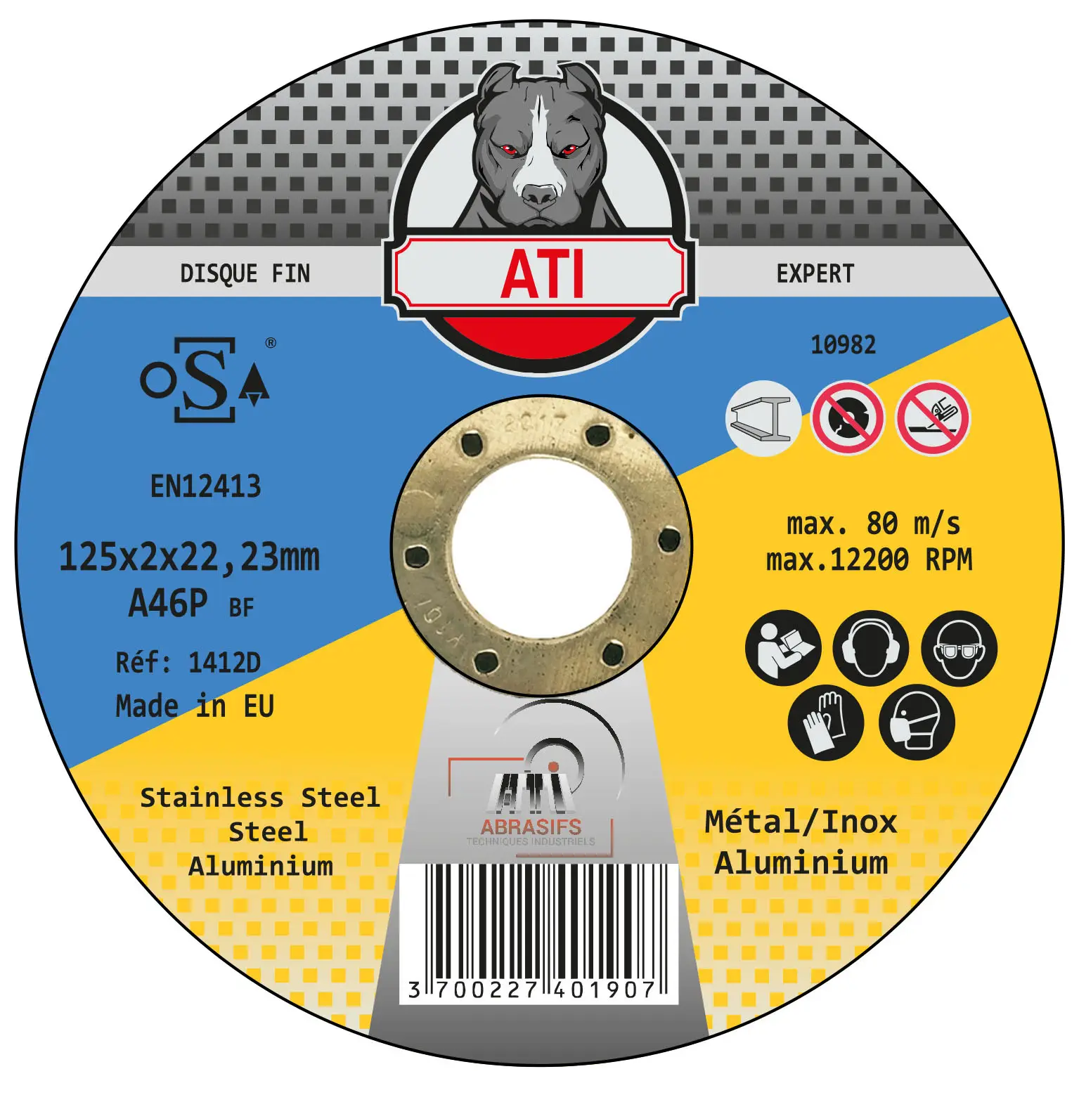 Disque fin universel EXPERT INOX/MÉTAL/ALUMINIUM/FONTE