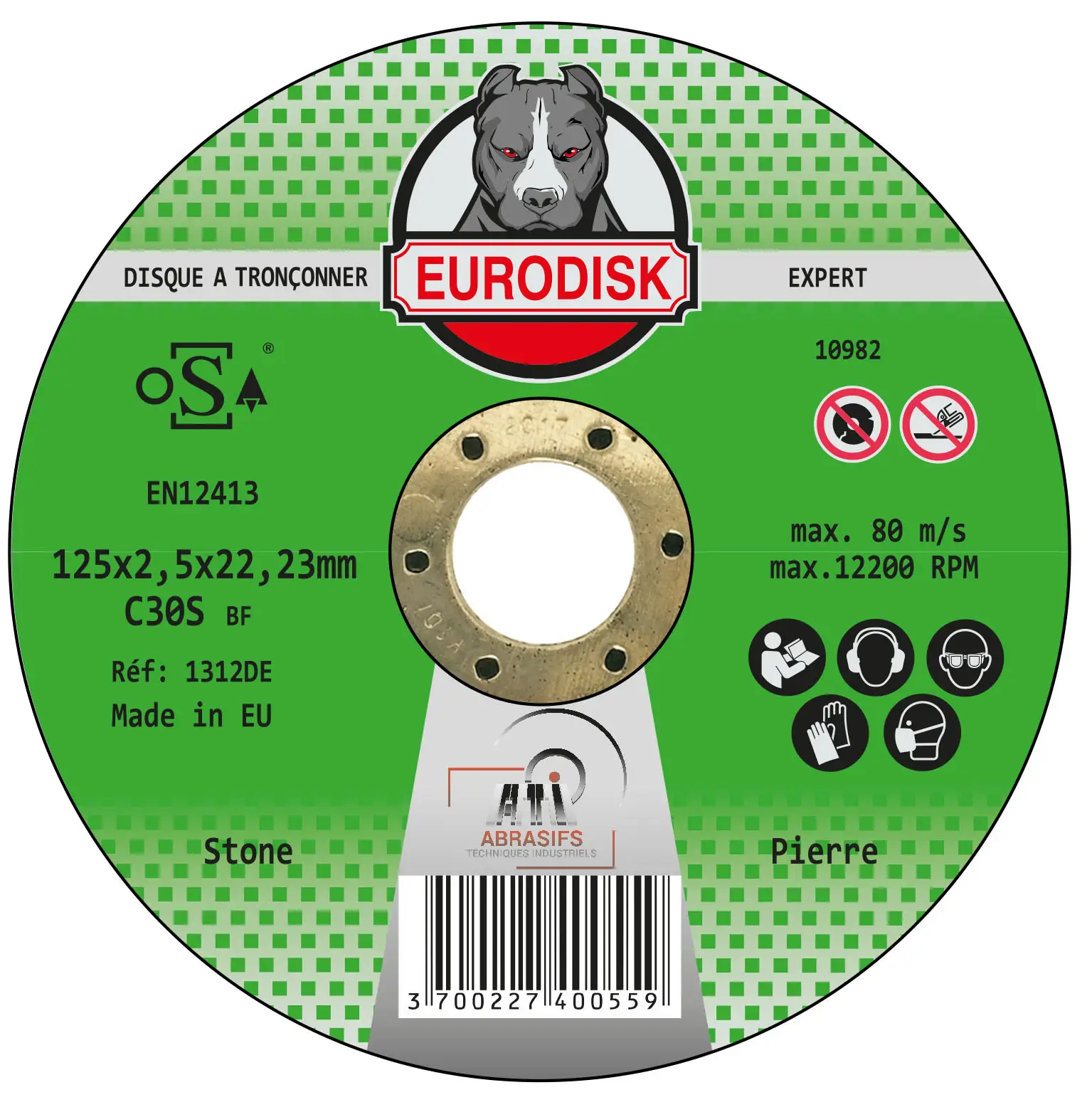 Disque à tronçonner EXPERT PIERRE EURODISK