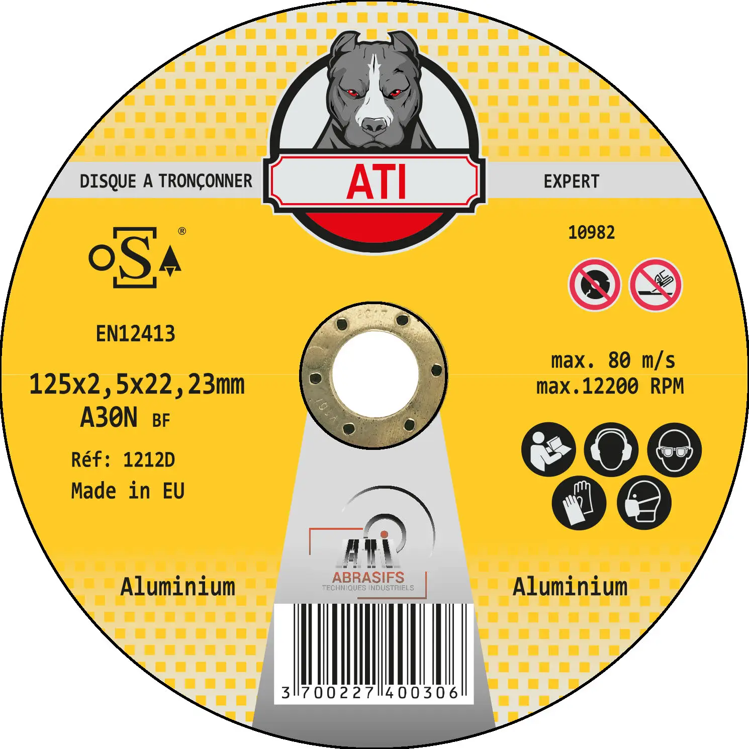 Disque à tronçonner EXPERT ALUMINIUM