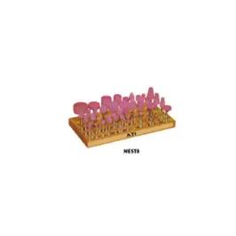 Meules sur tige MEST corindon rose
